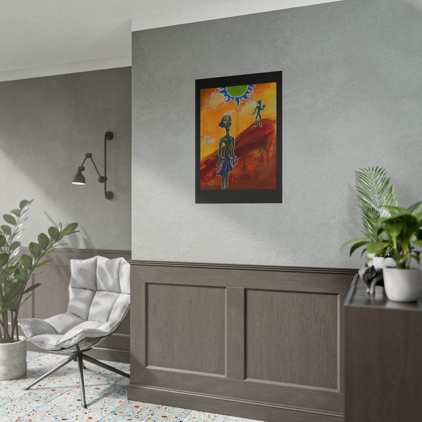 Two Aliens Print
