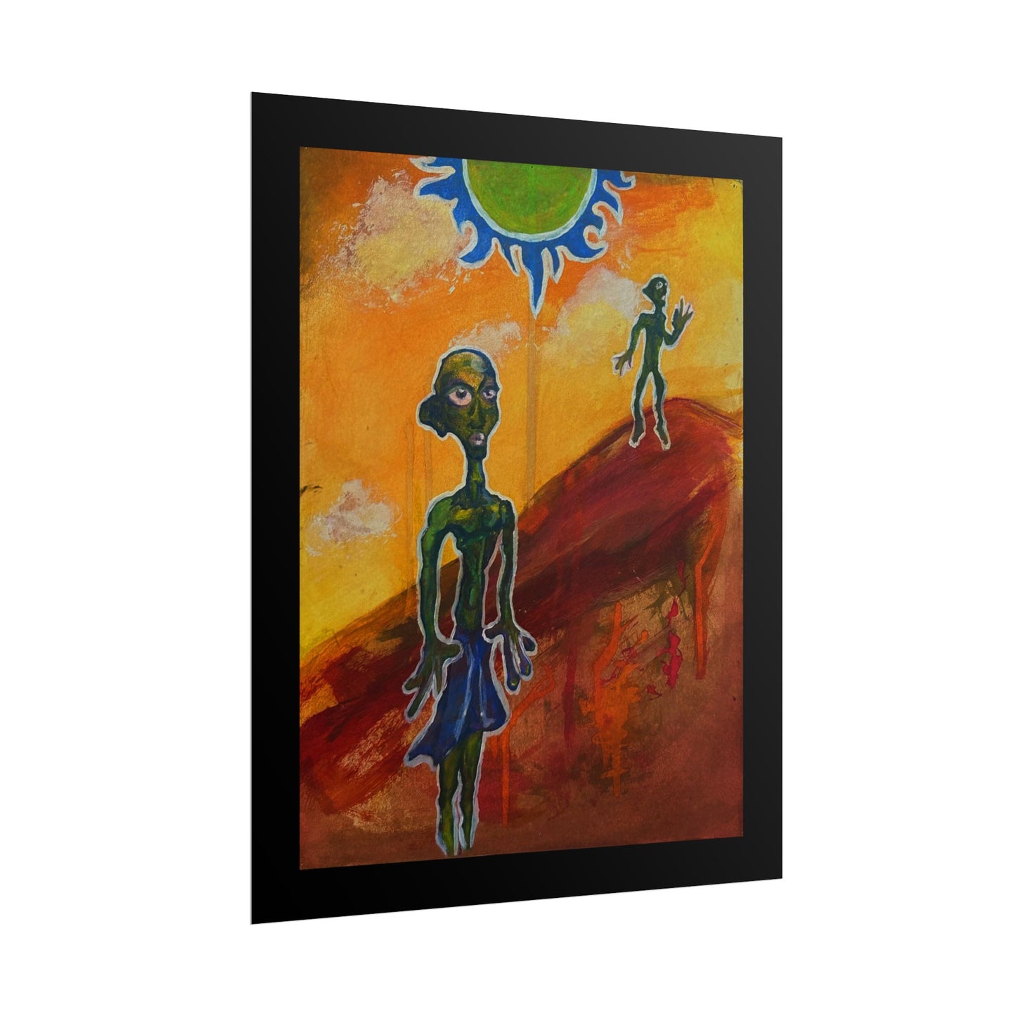 Two Aliens Print